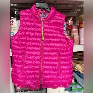 Lilly Pulitzer Pink Puffer Vest